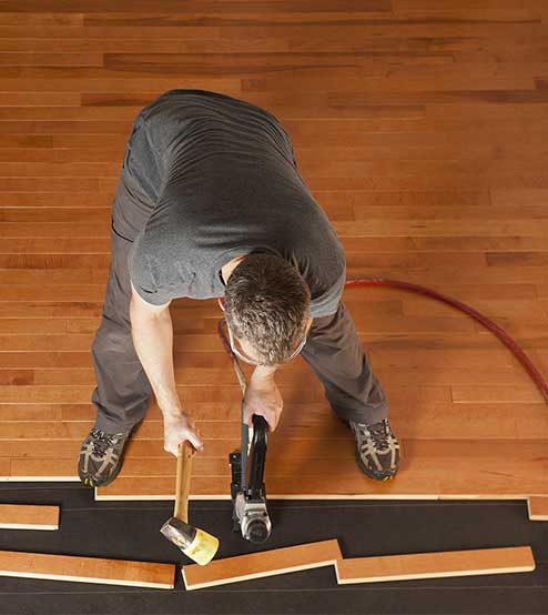 wood floor installation